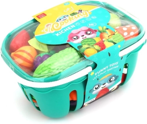 Practical basket with lid and handles