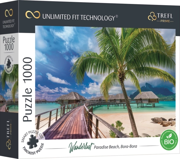 Puzzle TREFL UFT Wanderlust: Paradise Beach in Bora Bora, 1000 pieces