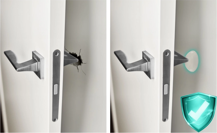 Forte assorbimento degli urti senza danneggiare le superfici