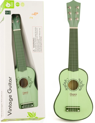 Vintage Children's Wooden Guitar CLASSIC WORLD 3+