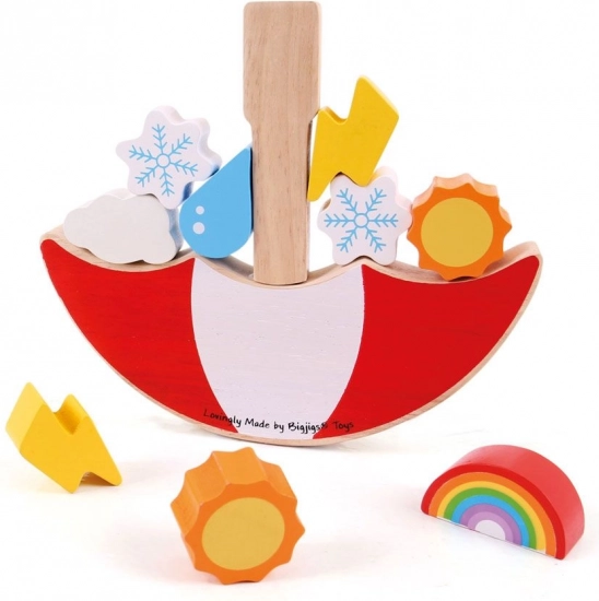 Jeu d’équilibre en bois Météo BIGJIGS TOYS