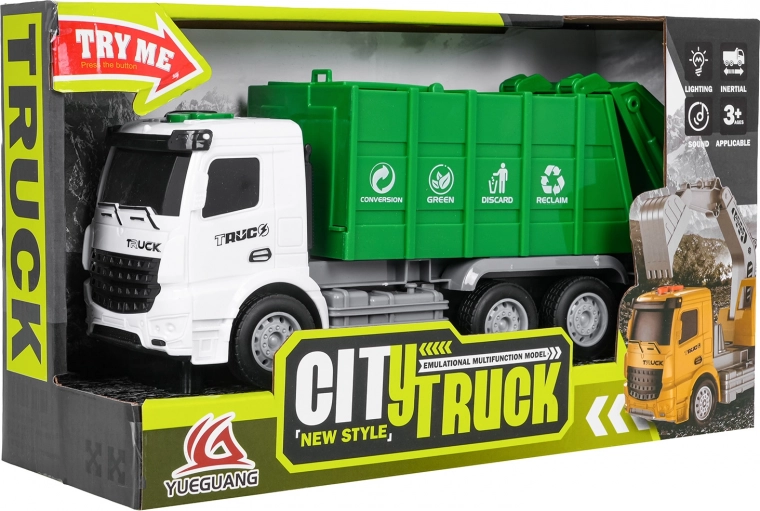 Interactive Garbage Truck with Lights and Sounds