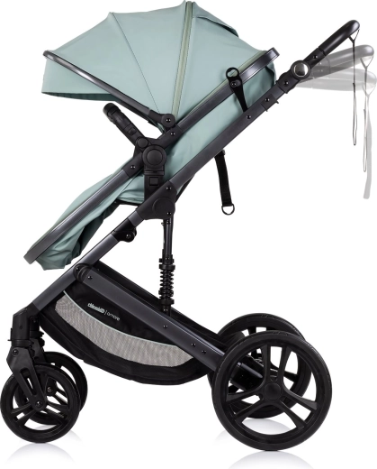 Umkehrbarer Sitz und verstellbarer Schiebegriff