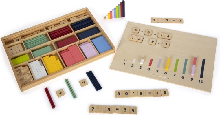 Fa matematikai készlet dobozban SMALL FOOT Educate