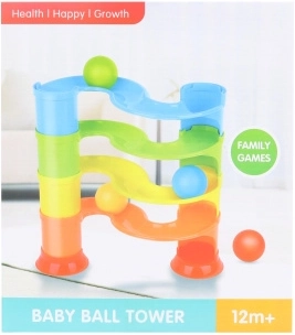 Plastic marble run for the littlest kids
