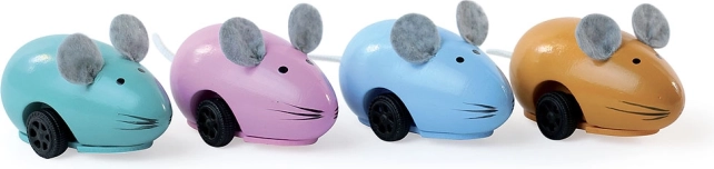 Vilac wind-up retro wooden mouse