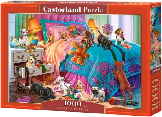 Puzzle 1000 Pieces - Naughty Puppies