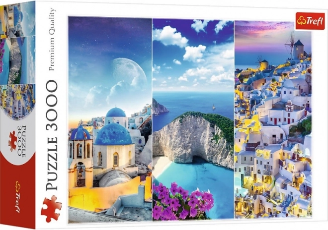 Puzzle 3000 pcs – Vacances grecques Trefl