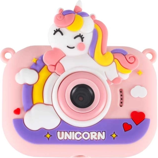 Protective silicone case with unicorn motif