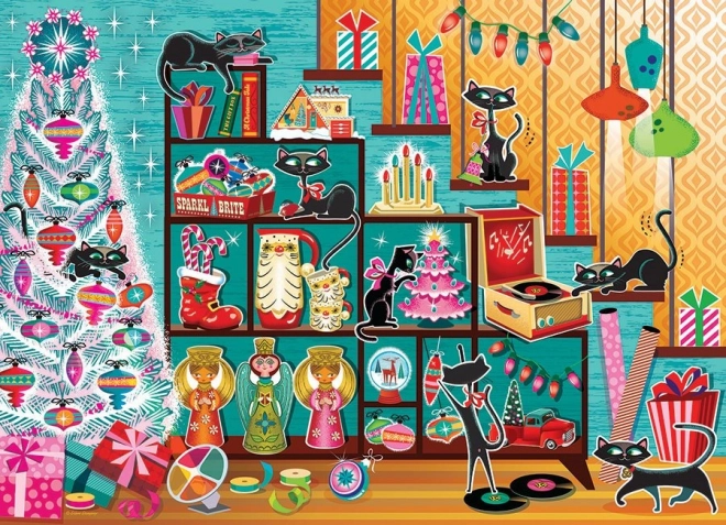 Christmas Cats Puzzle 1000 Pieces