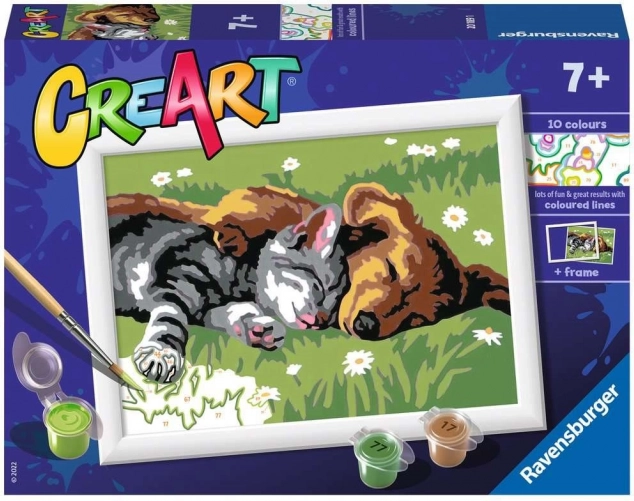 CreArt Sleeping Dog and Cat