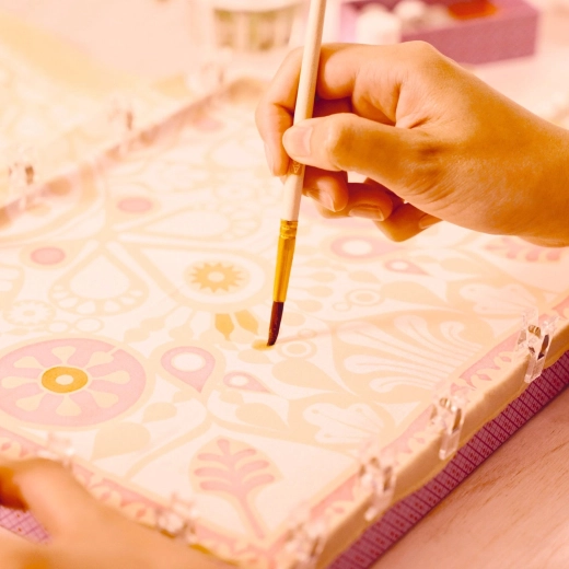 Pittura precisa grazie al tessuto teso