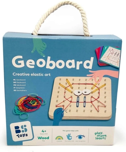 Wooden board for creative creation - Geoboard B. Toys