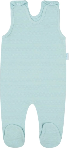 Footed overalls for quick diaper changes