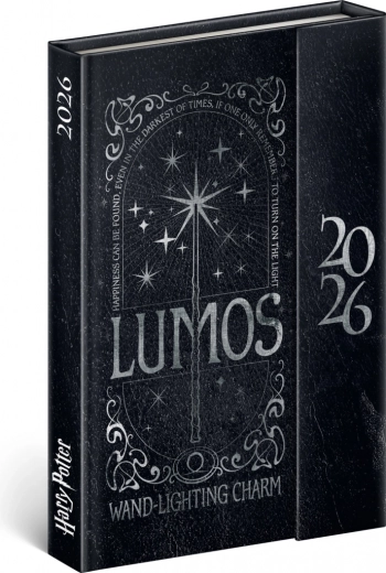 Wöchentlicher magnetischer Kalender Harry Potter Lumos 2026, 11 x 16 cm