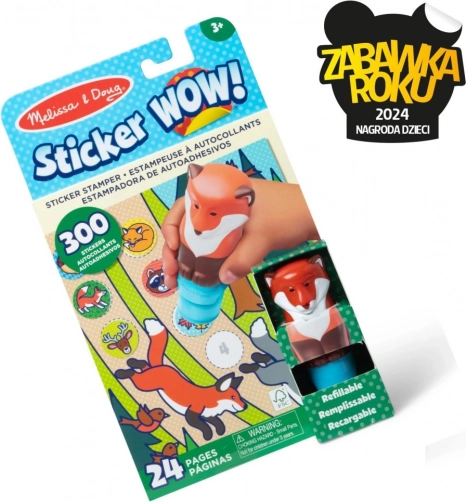 Sticker WOW! stempelende stickers – vos