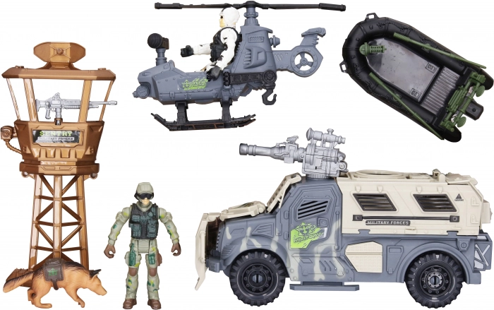 vojenský set s figúrkami a svetelnými a zvukovými efektmi 25 cm