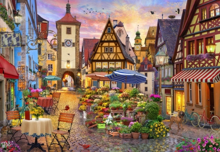 Bluebird puzzle Bavarian town 1000 pieces