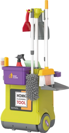 Rengøringssæt med vogn