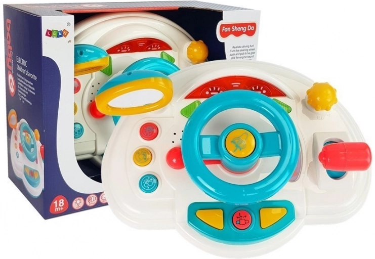 Interactive Kids' Steering Wheel with Lights, Sounds and Horn