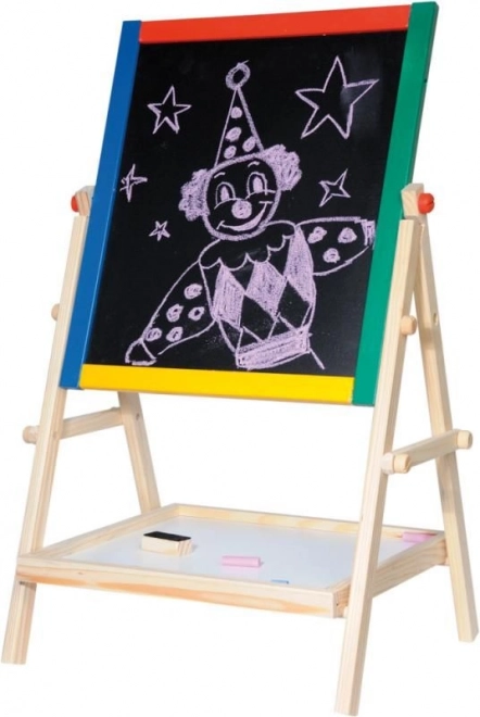 Children's Double-Sided Chalk and Magnetic Board
