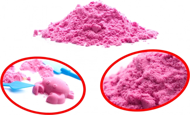 Magical kinetic sand for kids 1 kg – Pink