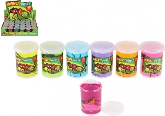 Slijm met insecten 80 g – kleurrijke rekbare massa voor kinderen