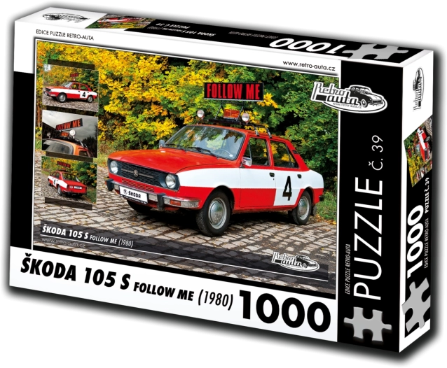 Puzzle Retro Car Škoda 105 S Follow Me 1980 1000 Pieces