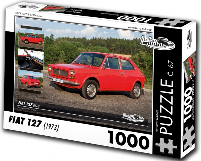 Retro Cars Puzzle Fiat 127 from 1973, 1000 Pieces