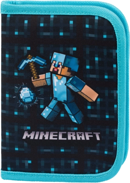 Szkolny piórnik Minecraft z motywem niebieskiego topora