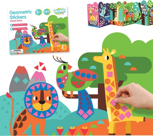 Geometric Animal Stickers Woopie for Creative Learning