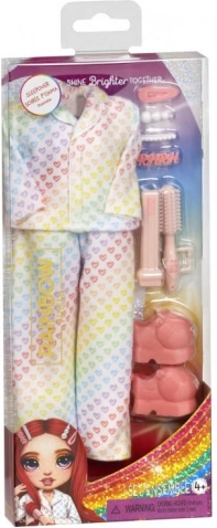 Rainbow High pyjamas-mode sæt – overnatning