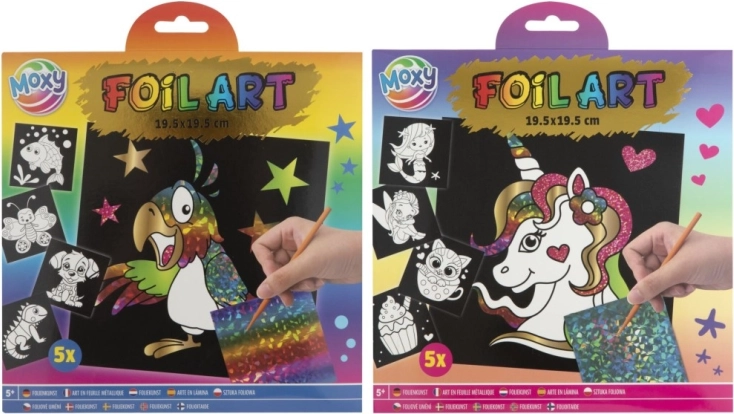 Peinture à la feuille - kit créatif 5 pcs