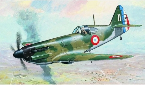 Plastic model airplane Dewoitine D.520 1:72