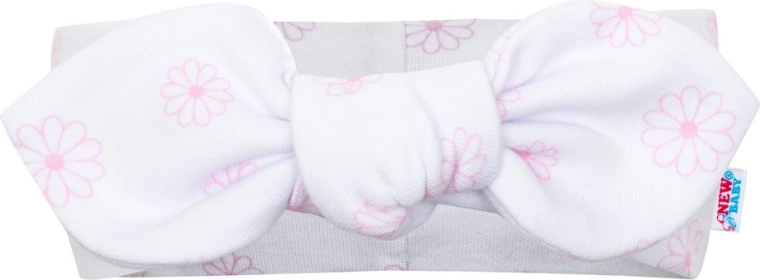 Serre-tête élastique avec nœud au motif assorti