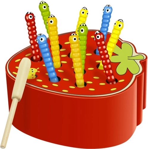 Wooden Game Trscka – Magnetic Worm Catching