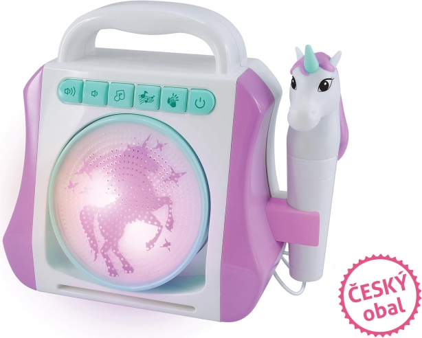 Karaokebox met microfoon - eenhoorn