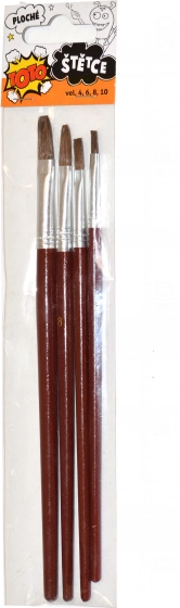 Set of Flat Brushes for Artistic and Creative Purposes