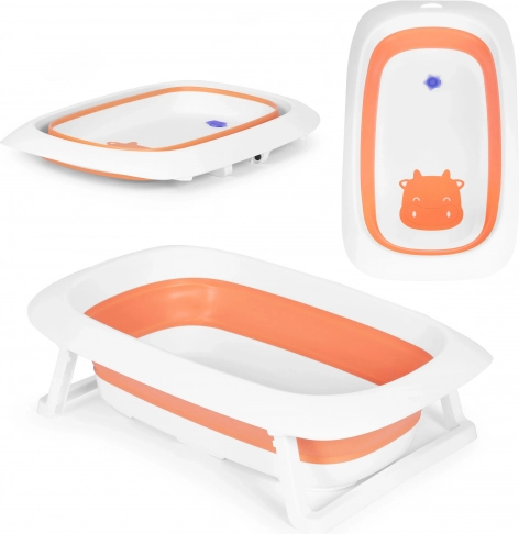 Zložljiva otroška kadica z izpustom 81 cm ECOTOYS – Oranžna