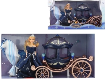 Battery-Powered Horse and Carriage for Kids 3+
