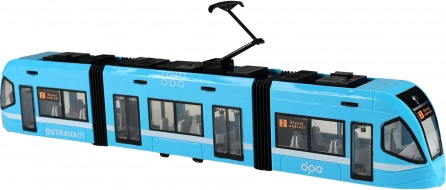Moderná električka Ostrava modrá 47 cm