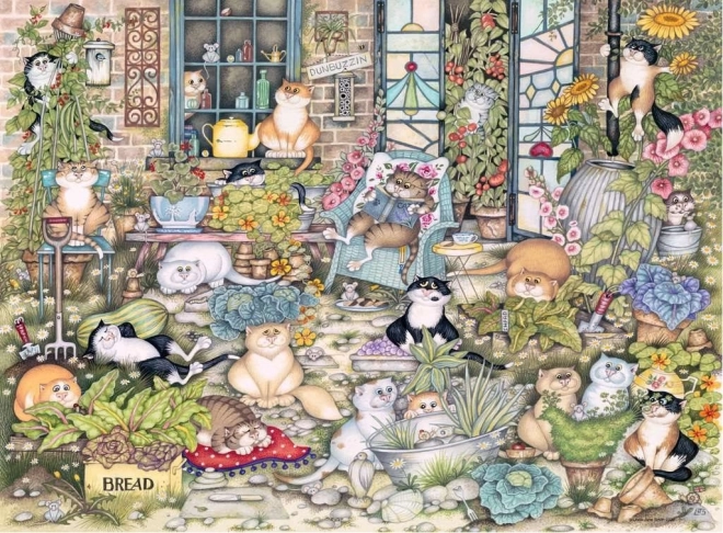 RAVENSBURGER puzzle Crazy Cats: Cat Life, 500 pieces