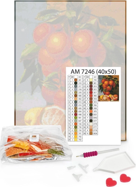 Diamantová mozaika Vlny 40×50 – plátno, kamínky, 3v1 aplikátor a lepidla