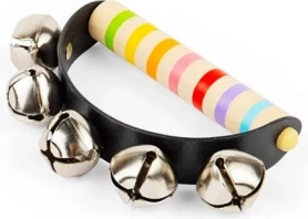 Jingle Bells with Wooden Handle BIGJIGS TOYS