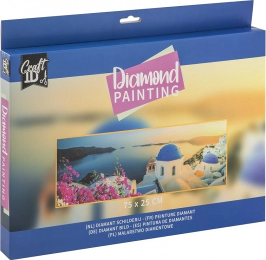 Diamantové malování Santorini 75 × 25 cm