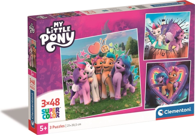 CLEMENTONI MY LITTLE PONY Kids' Puzzles – 3×48 pieces