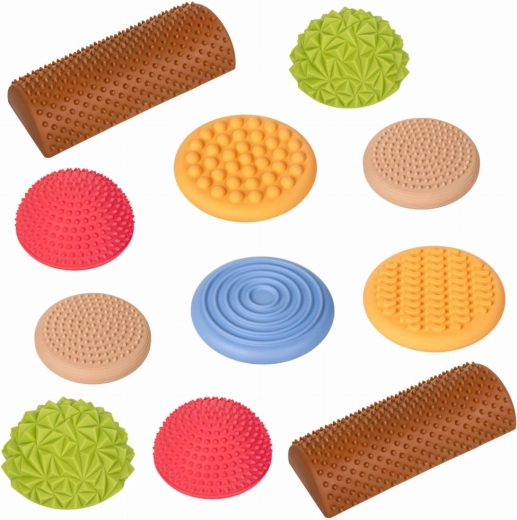 Various shapes and textures for sensory stimulation