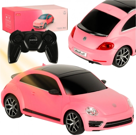 Rastar RC auto VOLKSWAGEN Beetle UV 1:24 ružové