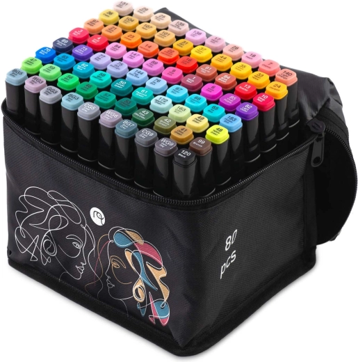 Pratico astuccio con zip per viaggi e studio