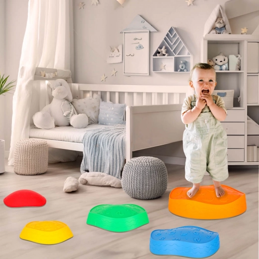 Pas stable grâce aux patins antidérapants